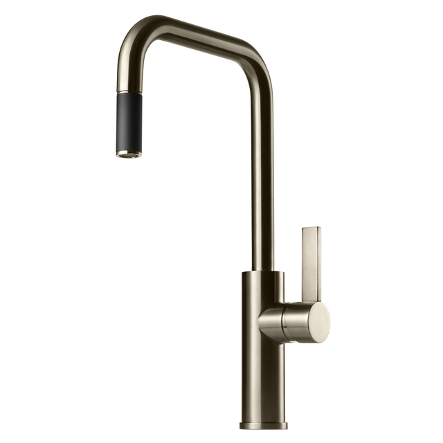 KÖKSBLANDARE ARM985 UTDRAGBAR PIP BRUSHED NICKEL | Beijerbygg Byggmaterial